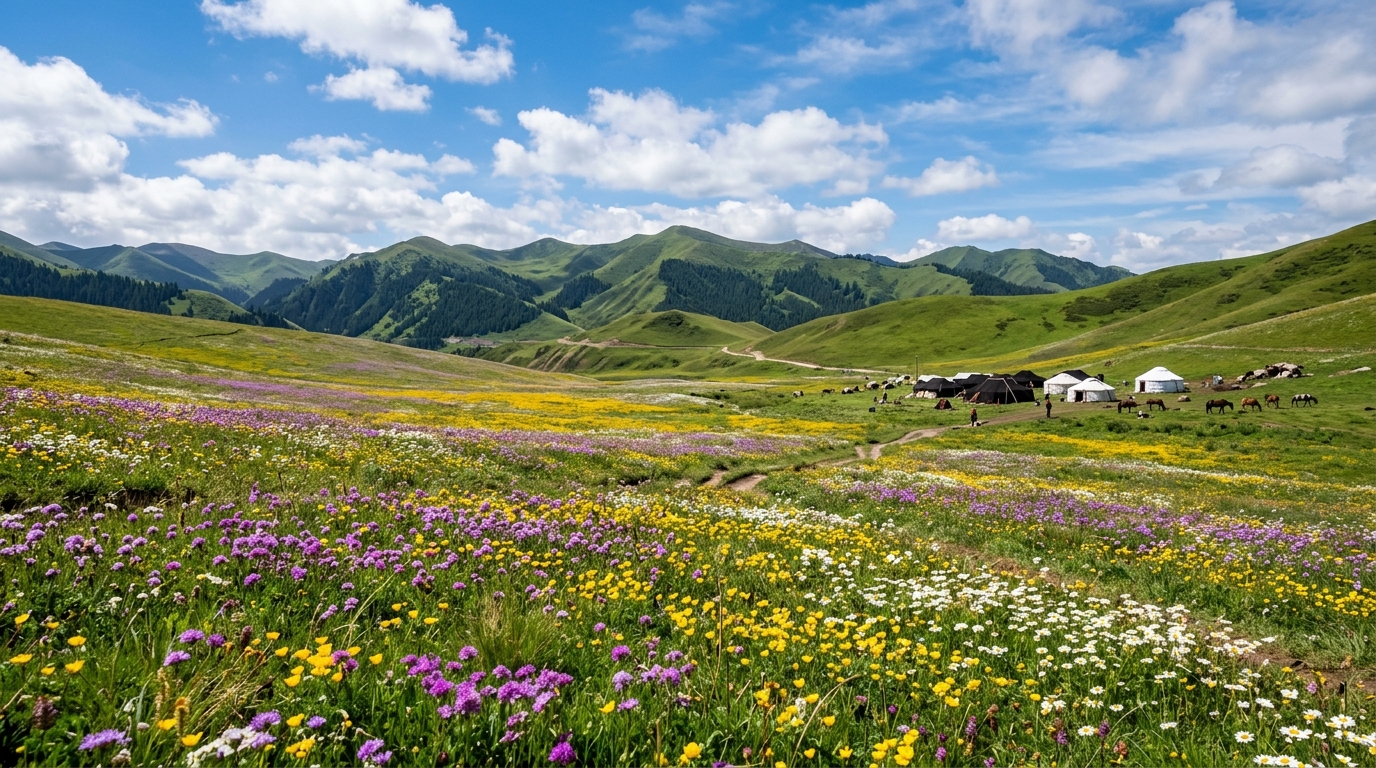 桑科草原花海